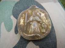 Médaille de skieur avec le Saint-Bernard