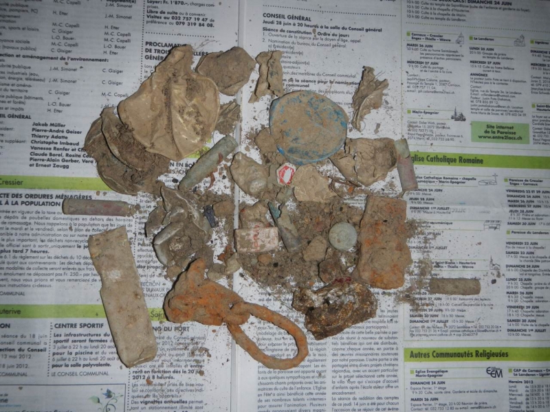 Les déchets d'une sortie de Détection