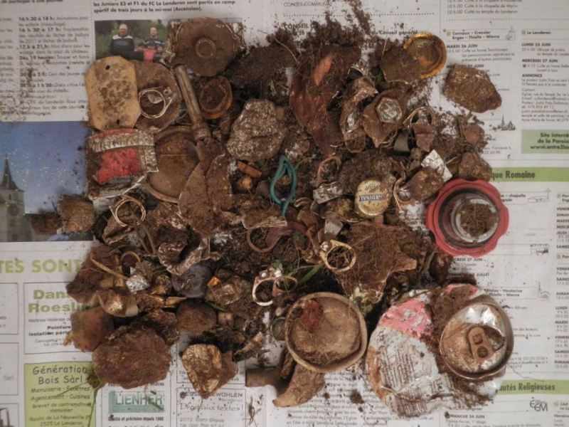 Les déchets d'une sortie de Détection