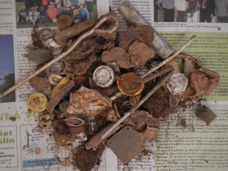 Les déchets d'une sortie de Détection