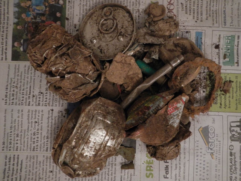 Les déchets d'une sortie de Détection