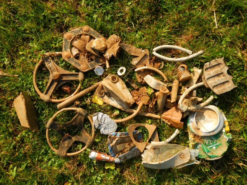 Les déchets d'une sortie de Détection