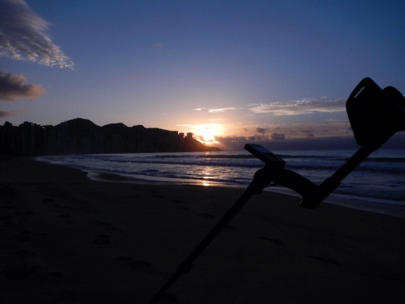 Levé de soleil sur le Déus à Benidorm
