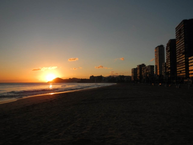 Coucher de soleil - Benidorm Playa Levante